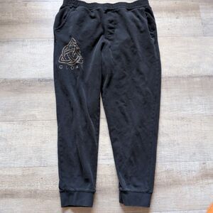 ​Cloak Jogger Sweatpants Mens Size L Black Logo No Draw String